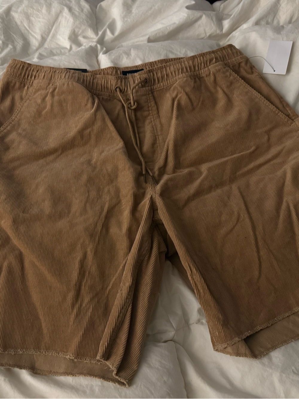 Brixton Men's Corduroy Drawstring Shorts - Tan